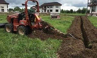 Копка траншей для водопровода в Гусь-Хрустальном: цена за метр от 929 руб.